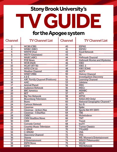 tv listings